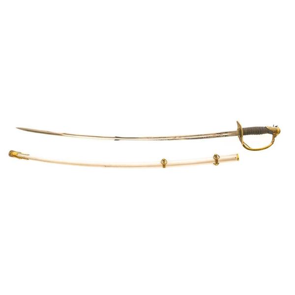 McKenney & Co. U.S. Model 1872 Cavalry Officers Dress Saber with 22" etched blade