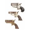 Image 1 : Lot of Three (3) C. Sharps Pepperbox 4-Shot Pistols