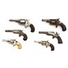 Image 1 : Lot of Six (6) Antique Parts/Relic Pistols: 1.) Wesson & Harrington No. 5 revolver