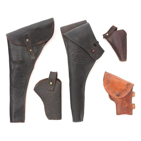 Lot of Seven (7) Antique and Vintage Holsters