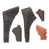 Image 1 : Lot of Seven (7) Antique and Vintage Holsters