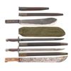 Image 6 : Lot of Six (6) British Bayonets, Scabbards, and Machetes