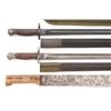 Image 7 : Lot of Six (6) British Bayonets, Scabbards, and Machetes
