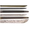 Image 8 : Lot of Six (6) British Bayonets, Scabbards, and Machetes
