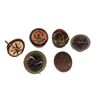 Image 9 : Lot of Six (6) Steel Military Helmets
