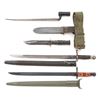 Image 1 : Lot of Three (3) Bayonets & One Knife