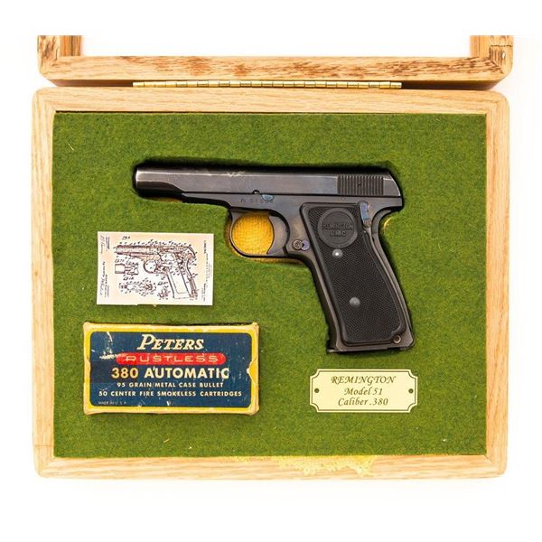 Remington Model 51 Semi-Automatic Pistol with Custom Display Case