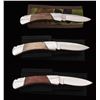 Image 6 : Lot of Six (6) Custom Handled Buck Model 500 Duke Lockback Folding Knives