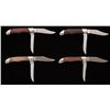 Image 2 : Lot of Six (6) Custom Handled Buck Model 317 Trailblazer Slipjoint Folding Knives