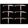 Image 7 : Lot of Six (6) Custom Handled Buck Model 317 Trailblazer Slipjoint Folding Knives