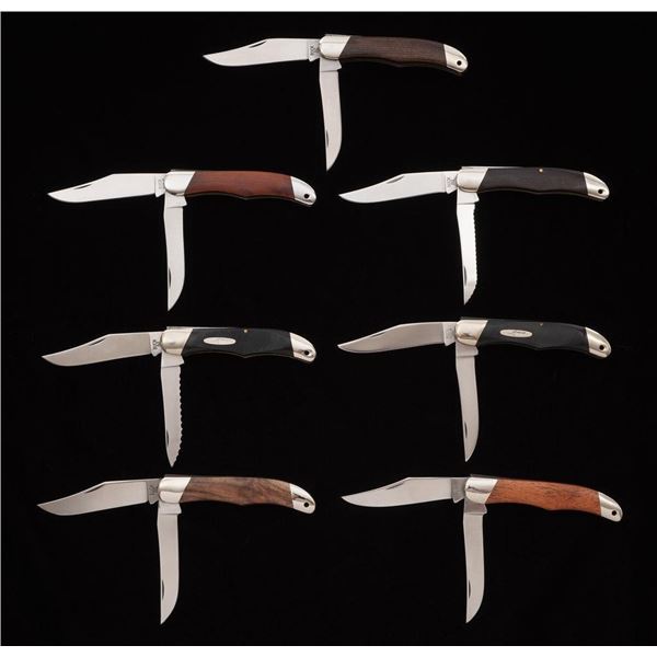 Lot of Seven (7) Buck Model 317 Trailblazer Slipjoint Folding Knives