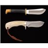 Image 2 : Lot of Two (2) Buck Custom Fixed Blade Hunting Knives