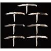 Image 1 : Lot of Seven (7) Buck Model 317 Trailblazer Slipjoint Folding Knives with Exotic Handles