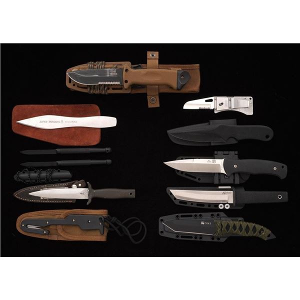 Lot of Eleven (11) Knives by Al Mar