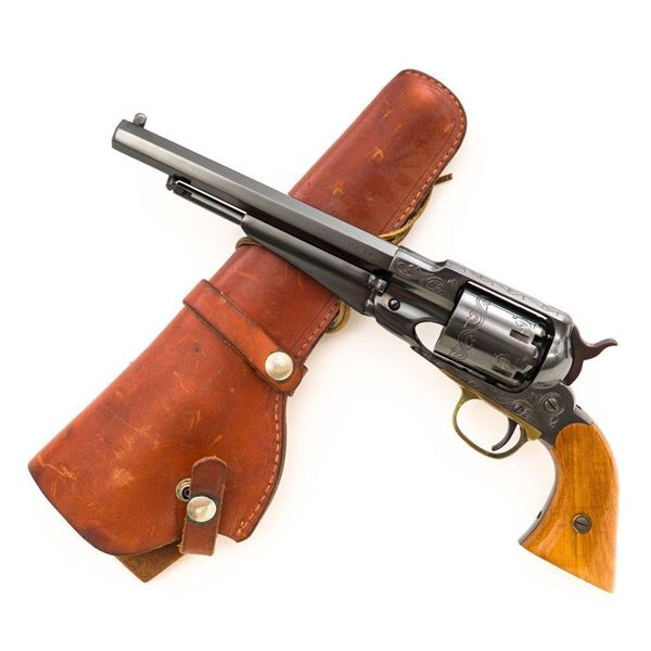 Engraved E.N. Santa Barbara New Model Army Single Action Percussion Revolver