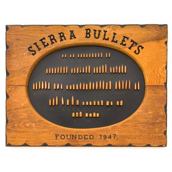 Sierra Bullets Promotional Bullet Board