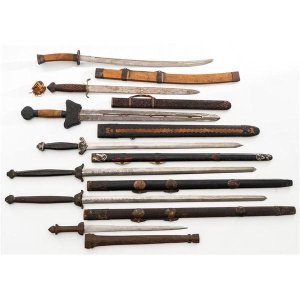 Lot of Seven (7) Various Chinese Swords