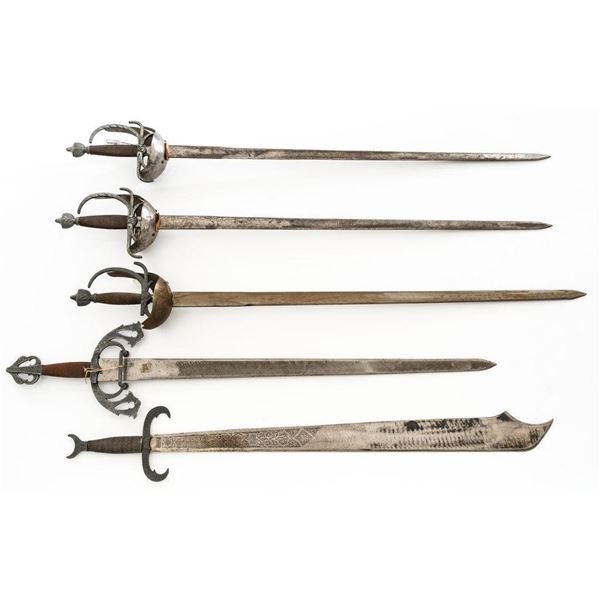 Lot of Five (5) Decorative Swords
