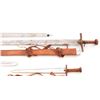 Image 5 : Lot of Six (6) 20th Century African Kaskara and Reproduction European Daggers