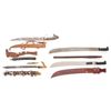 Image 5 : Lot of Seven (7) Foreign Edged Weapons, Machete, and Club
