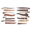 Image 1 : Lot of Nine (9) Filipino Blades/Scabbards