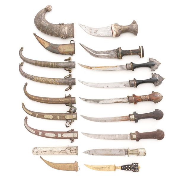 Lot of Nine (9) Vintage & Contemporary Foreign Edged Weapons