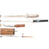 Image 8 : Lot of Six (6) Vintage Japanese Knives/Carving Sets