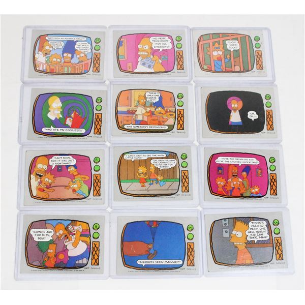 COLLECTION OF SIMPSONS COLLECTOR CARDS 1990***POLICE SEIZURE***
