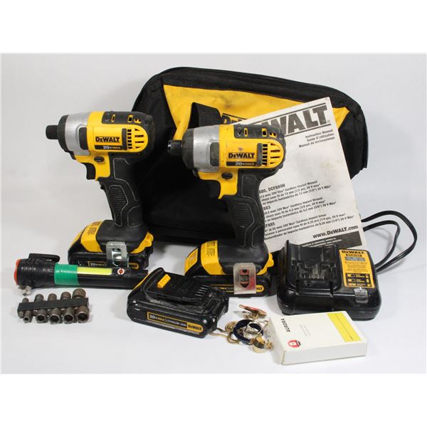 DEWALT TOOL BAG AND 20V DRILL AND IMPACT***POLICE SEIZURE***
