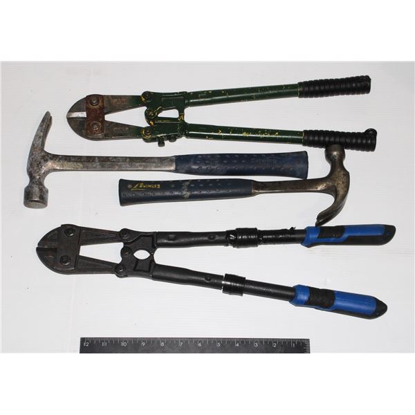 TWO BOLT CUTTERS, AND HAMMERS***POLICE SEIZURE***
