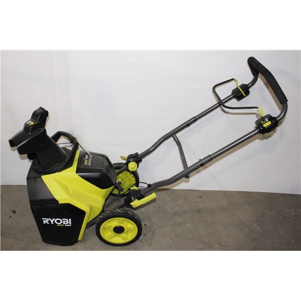 RYOBI 40 VOLT SNOW BLOWER***POLICE SEIZURE***