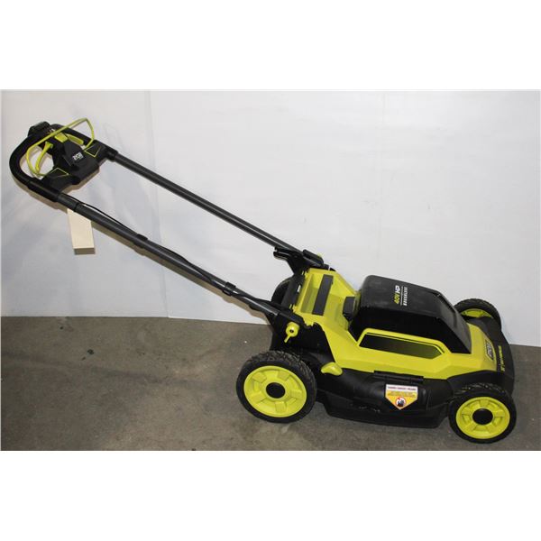 RYOBI 40 VOLT LAWN MOWER***POLICE SEIZURE***