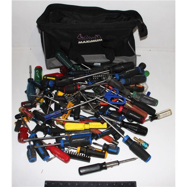 MASTERCRAFT TOOL BAG FULL OF VARIOUS HAND TOOLS***POLICE SEIZURE***