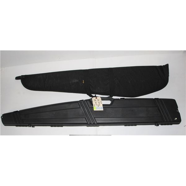 SOFT BLACK GUN CASE AND HARD GUN CASE***POLICE SEIZURE***