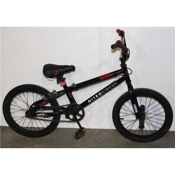 BLACK NITRO CIRCUS BMX SINGLE SPD***POLICE SEIZURE***