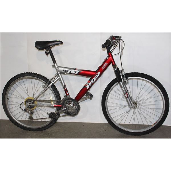 RED & SILVER DUNLOP MOUNTAIN BIKE 21 SPD***POLICE SEIZURE***