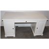 Image 1 : WHITE DESK, STORAGE IN SIDES