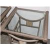 Image 3 : TWO GLASS TOP END TABLES