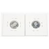 Image 2 : 1966 CANADA 10 CENT COINS 2PC 0.06-OZ SILVER PER COIN