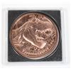 Image 2 : 1 OZ TYRANNOSAURUS REX COPPER ROUND