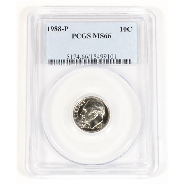 1988-P AMERICAN MINT 10 CENT PCGS MS66