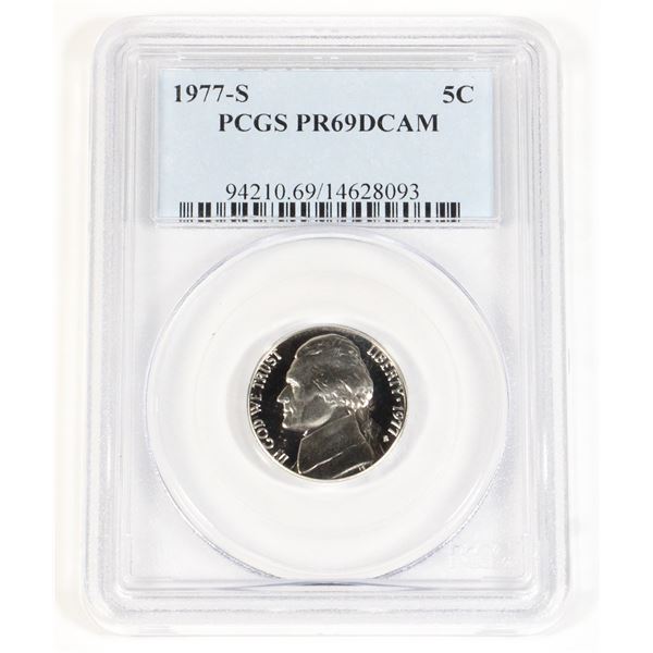 1977-S AMERICAN MINT 5 CENT PCGS PR69DCAM