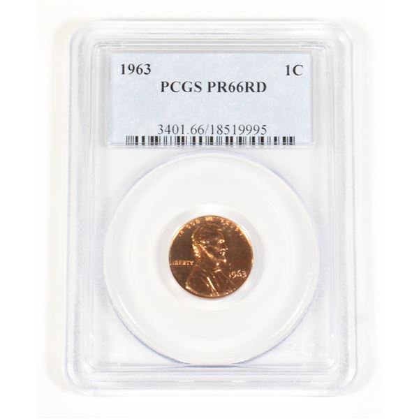 1963 AMERICAN MINT 1 CENT PCGS PR66RD