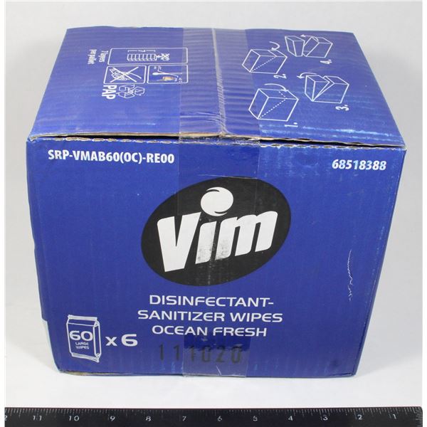 VIM POWER AND SHINE OCEAN FRESH DISINFECTANT WIPES
