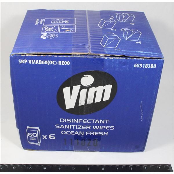 VIM POWER AND SHINE OCEAN FRESH DISINFECTANT WIPES