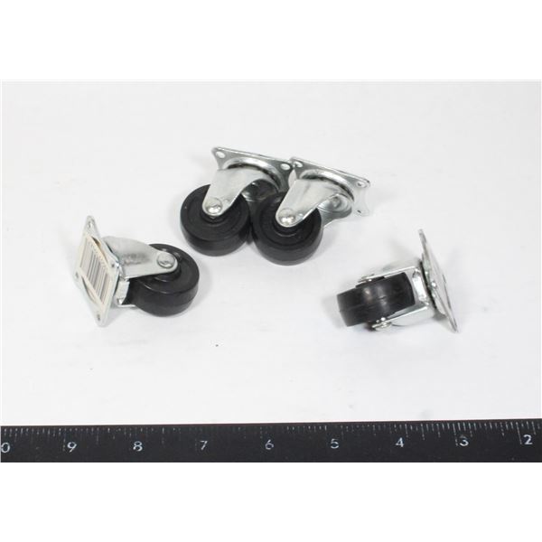 FOUR 360 SWIVEL CASTORS SET