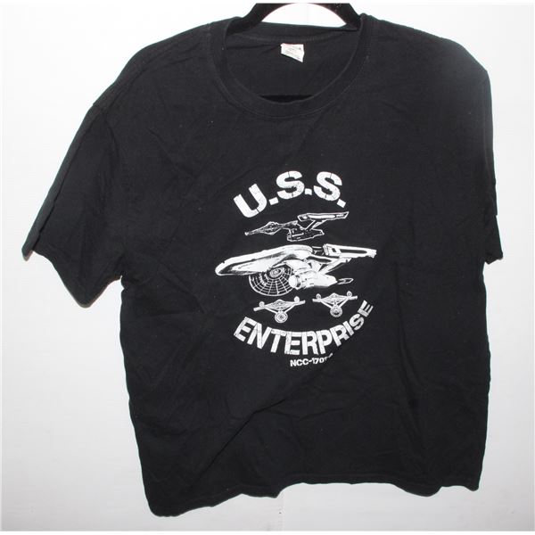 U.S.S ENTERPRISE T-SHIRT, WORN ONCE OR TWICE