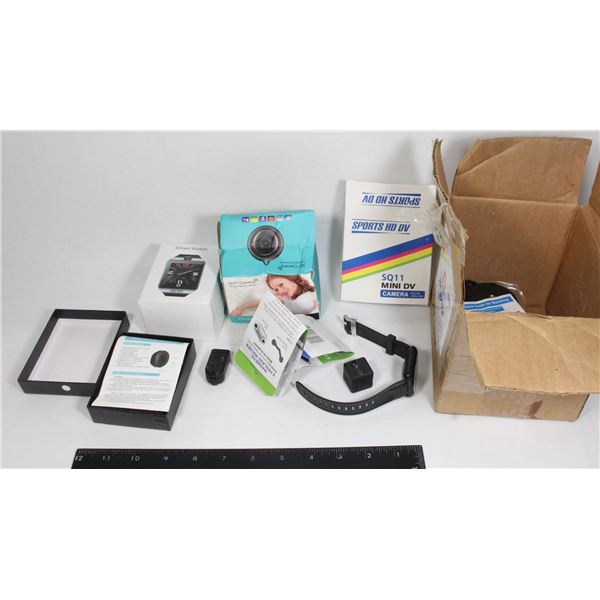 LOT OF EXTRA SMALL SPY CAMS