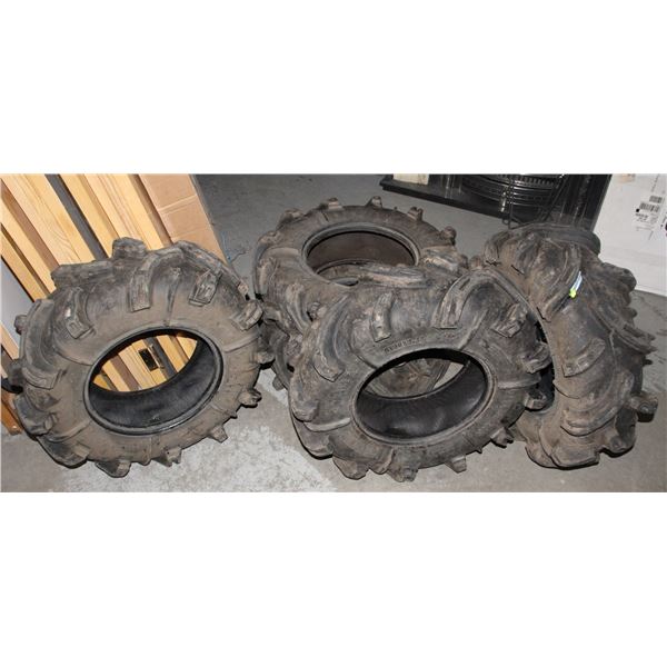 SET OF 5 MATCHING ATV TIRES AT30X9-14