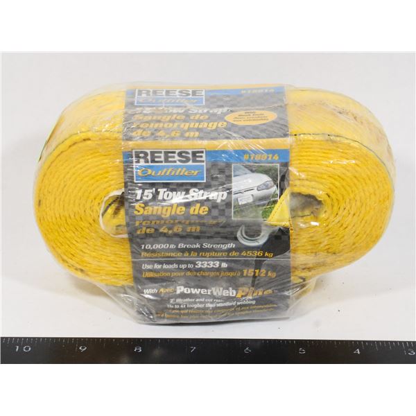 REESE OUTFILLER 15' TOW STRAP ***POLICE SEIZURE***